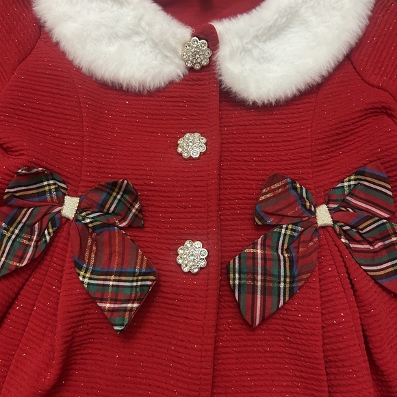 Blueberi Boulevard Baby Girls Red Swing Coat, Size/2T - Picture 1 of 7
